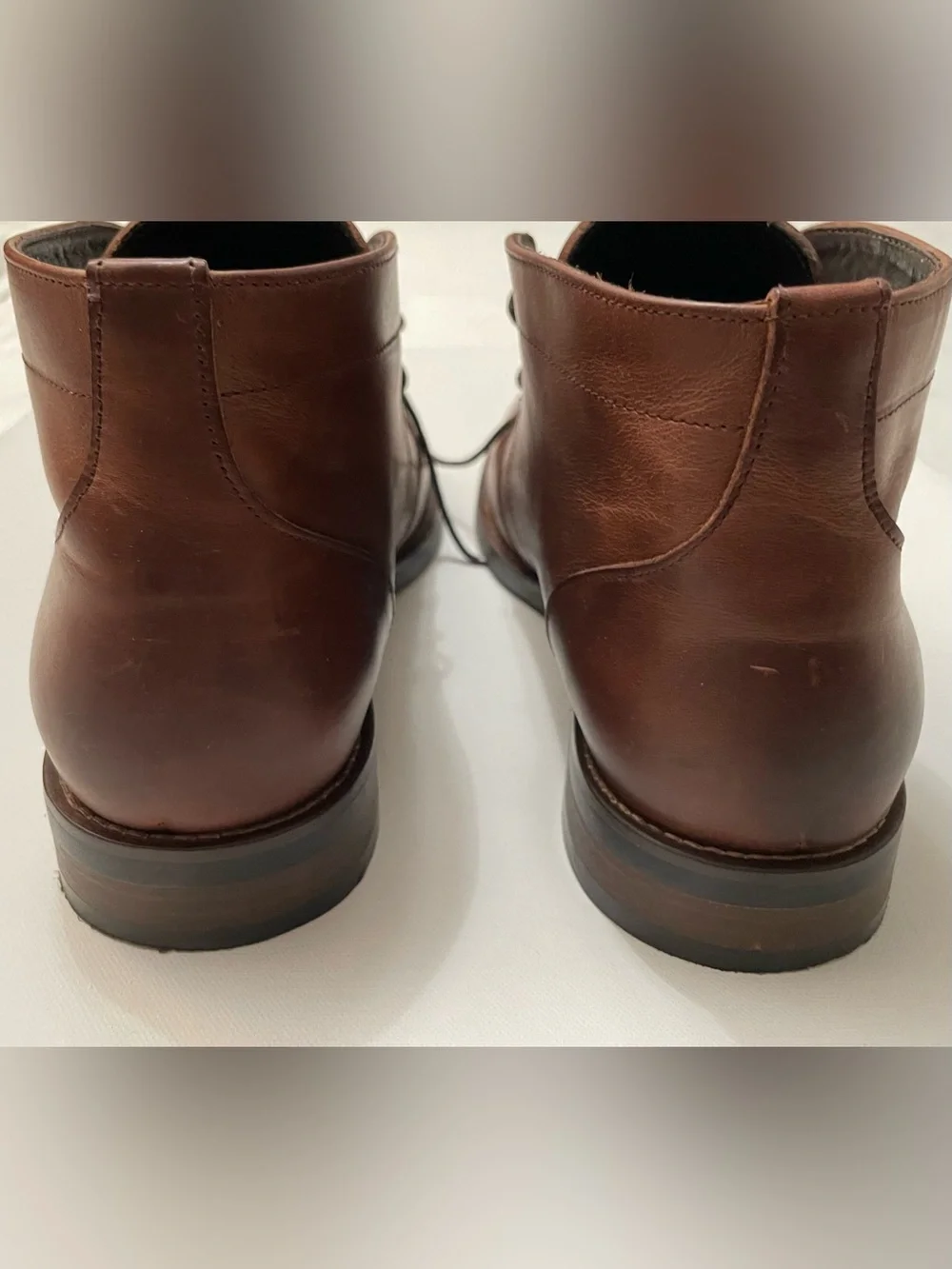 Rhodes Men's Felix Chukka Leather Boots in Brown Rust